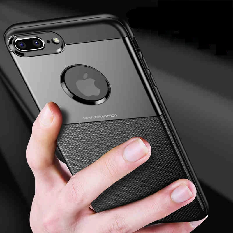Back Cover For iPhone 7 Case 6 6s Cases Luxury TPU Silicon Scratch Proof Anitiknock Protective 8 Plus X Capa |