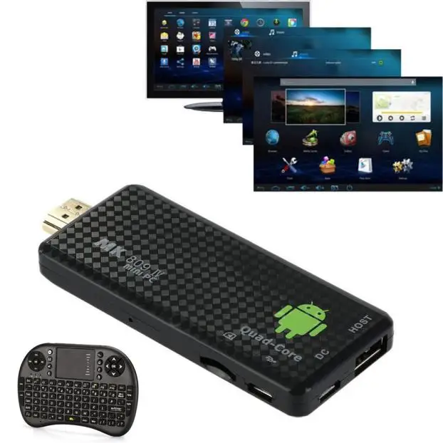 HIPERDEAL "умные" аксессуары для дома ТВ приставка MK809IV Android 4,4 ТВ ключ коробка Четырехъядерный Мини ПК 1080P 3D+ 2,4G мышь домашний кинотеатр