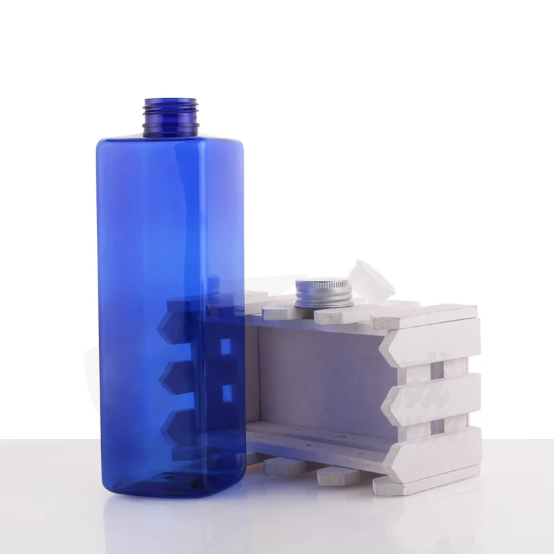 500ML Blue Square Bottle Aluminum Cap Water Pure Hydrating Hair Conditioner Liquid 10pcs/lot | Красота и здоровье