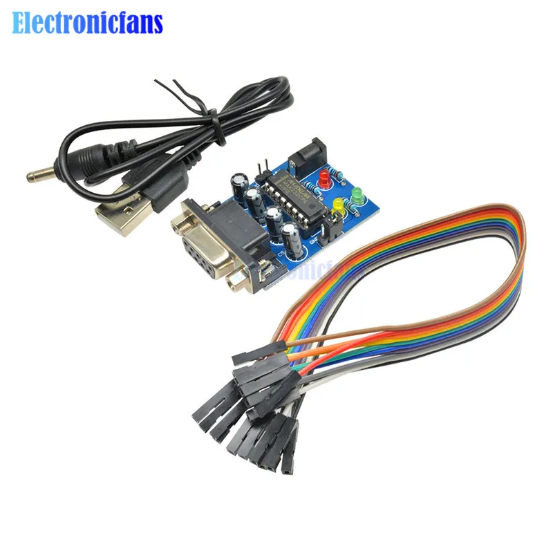 Модуль преобразователя MAX232 COM DB9 серийная плата MAX232CPE чип передачи ATMEGA16