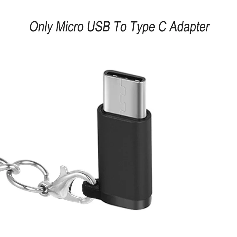 Type C Adapter Only 1 м 2 м 3 м длинный нейлоновый Micro USB кабель для быстрой зарядки и передачи данных Android кабель для Samsung Galaxy J3, J5, J7 года Xiaomi Redmi Note 5 6 pro - Цвет: Type C Adapter Only
