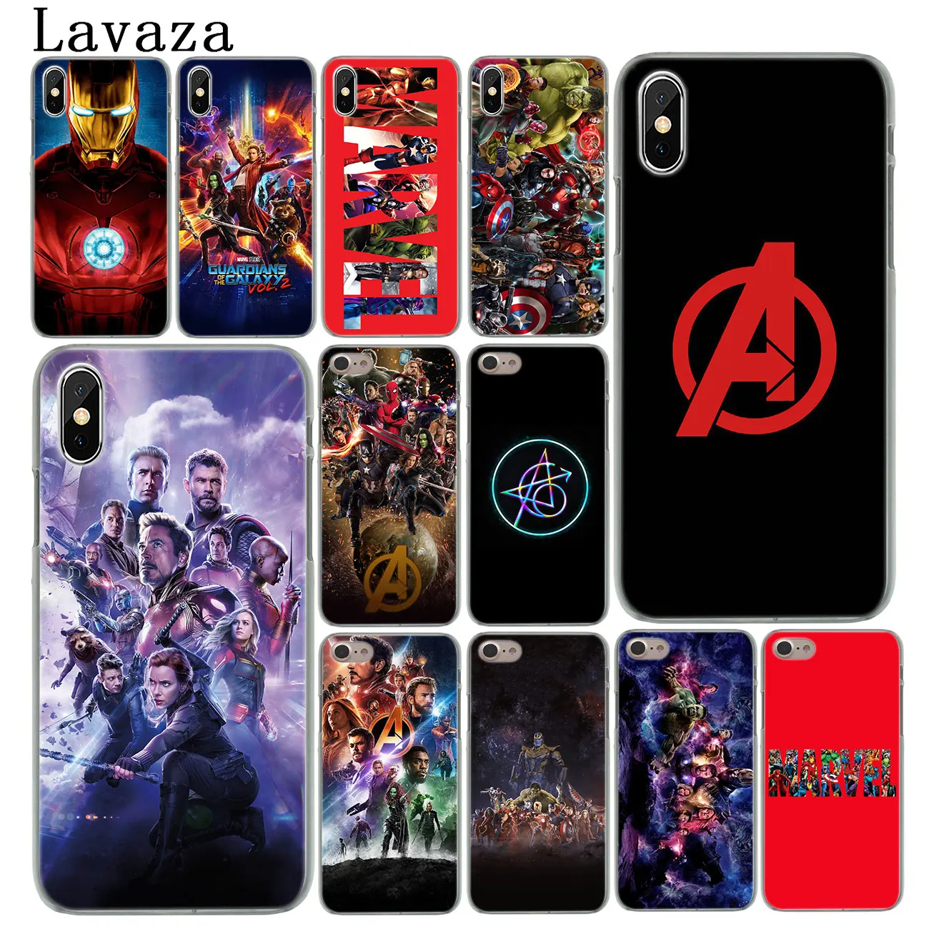 Lavaza Avengers Endgame logo Marvel Thanos Cool Hard Phone Case for iPhone XR X XS 11 Pro Max 10 7 8 6 6S 5 5S SE 4S 4 Cover | Мобильные