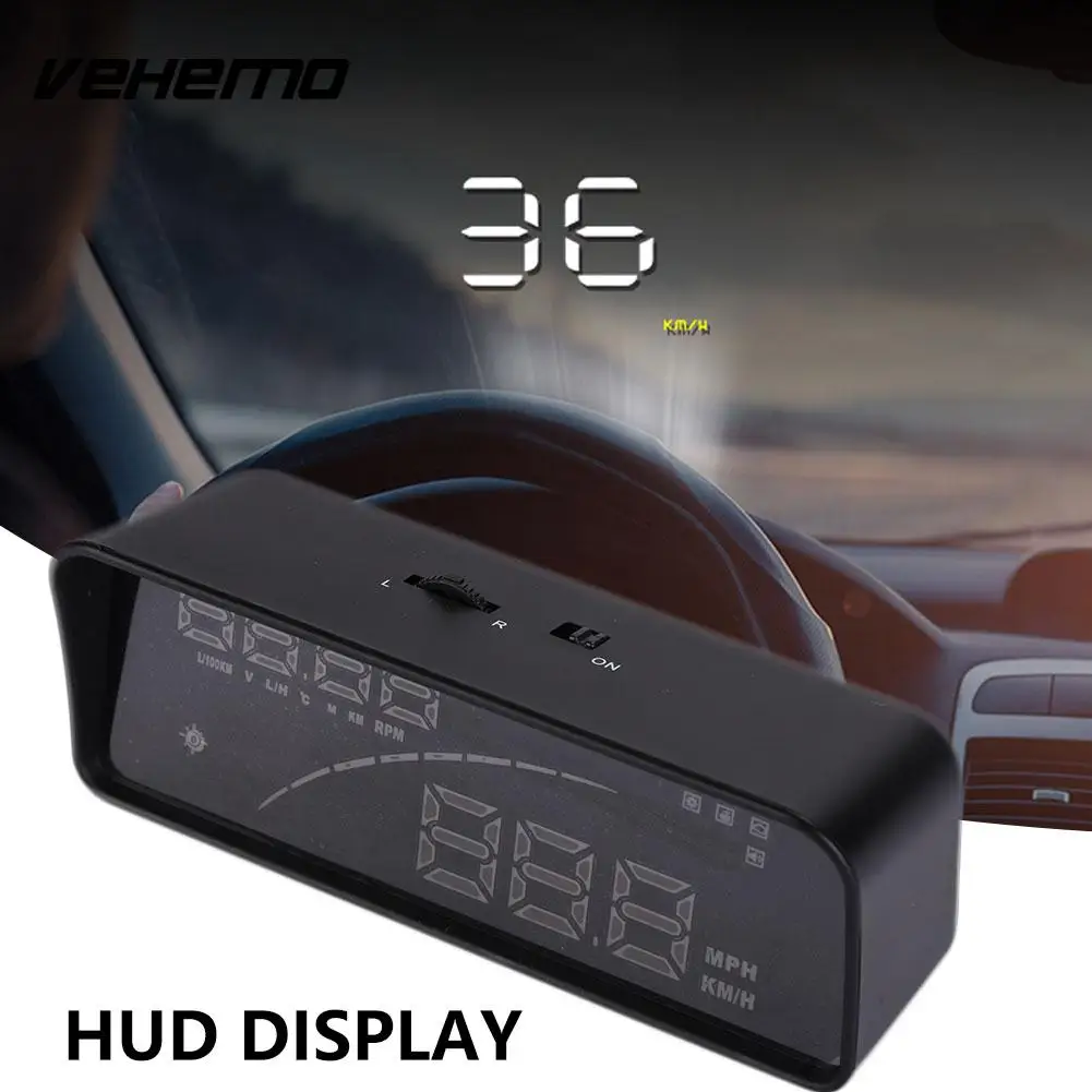 3 6 дюймов HUD Дисплей безопасности портативный Предупреждение общий Head Up дисплей |