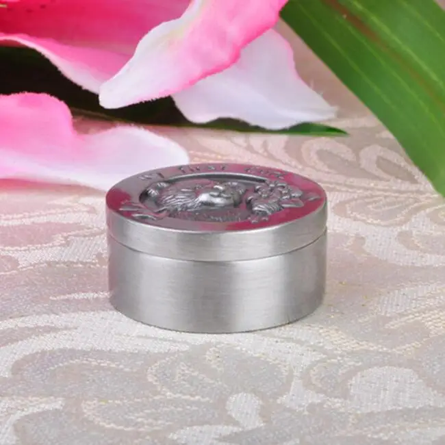 Подарочная коробка для новорожденного ребенка круглая первого зуба и изгиба