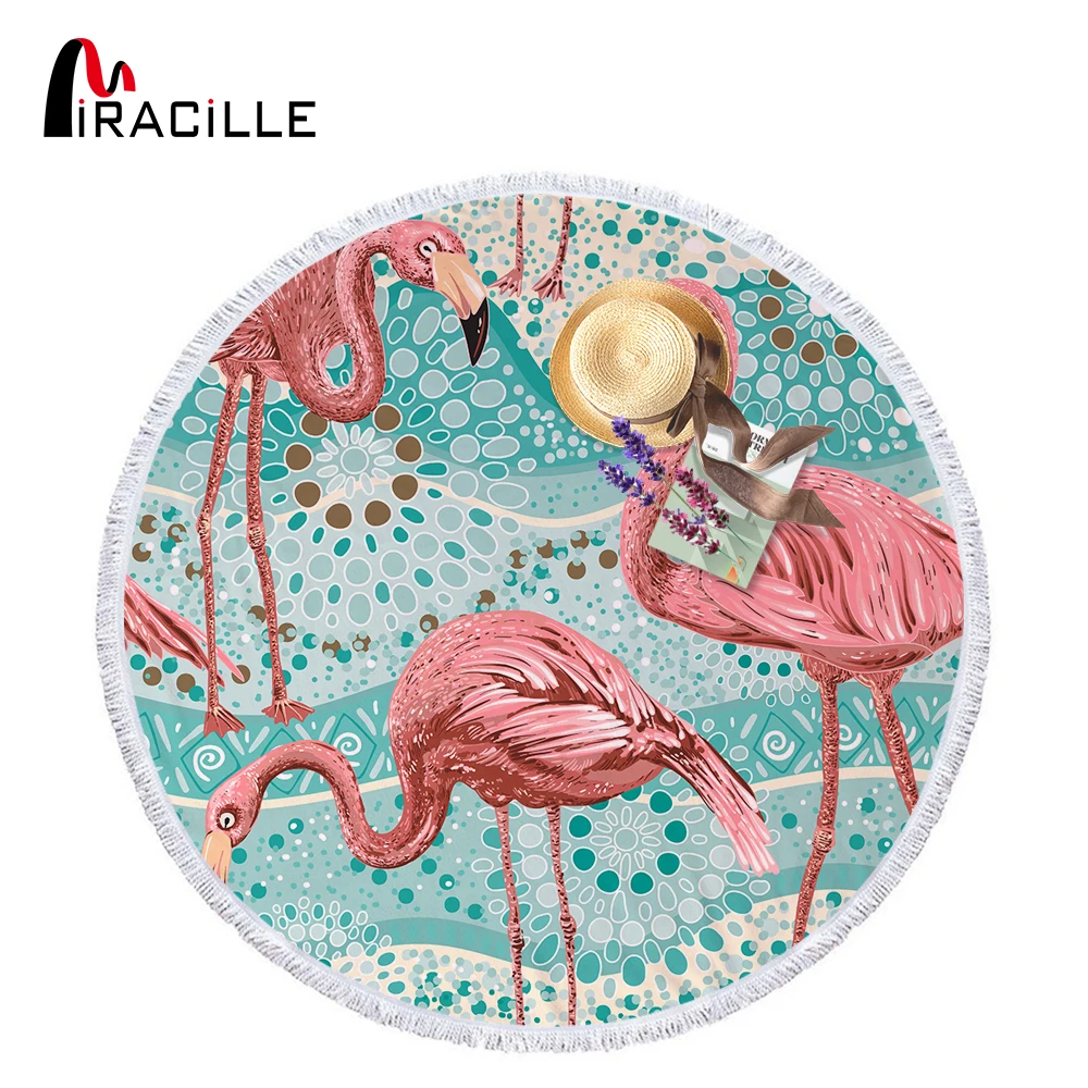 

Miracille Flamingo Pineapple Microfiber Travel Fabric Large Towel For Outdoor Camping Swimming Yoga Fitness Bath Of Towel