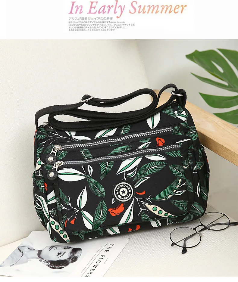 Multi-functional Women's Shoulder Bag Casual Crossbody Bag Nylon Waterproof Women Bolsa Messenger Bag Female Travel coin purse