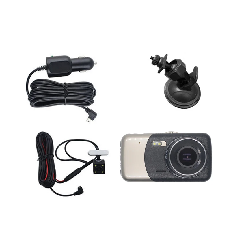 Видеорегистратор автомобильный chezhilin 4 0 дюйма IPS Full HD 1080P 170 градусов | Автомобили и