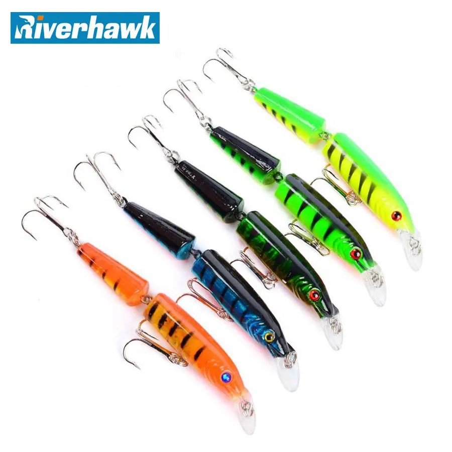 RiverHawk 2016 хорошая приманка для рыбалки minnow 5 шт. качественная профессиональная 10 см