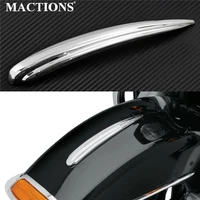 motorcycle chrome front fender trim abs plastic for harley touring trike models 1984 2019 heritage softail 1986 2017 fld 12 16