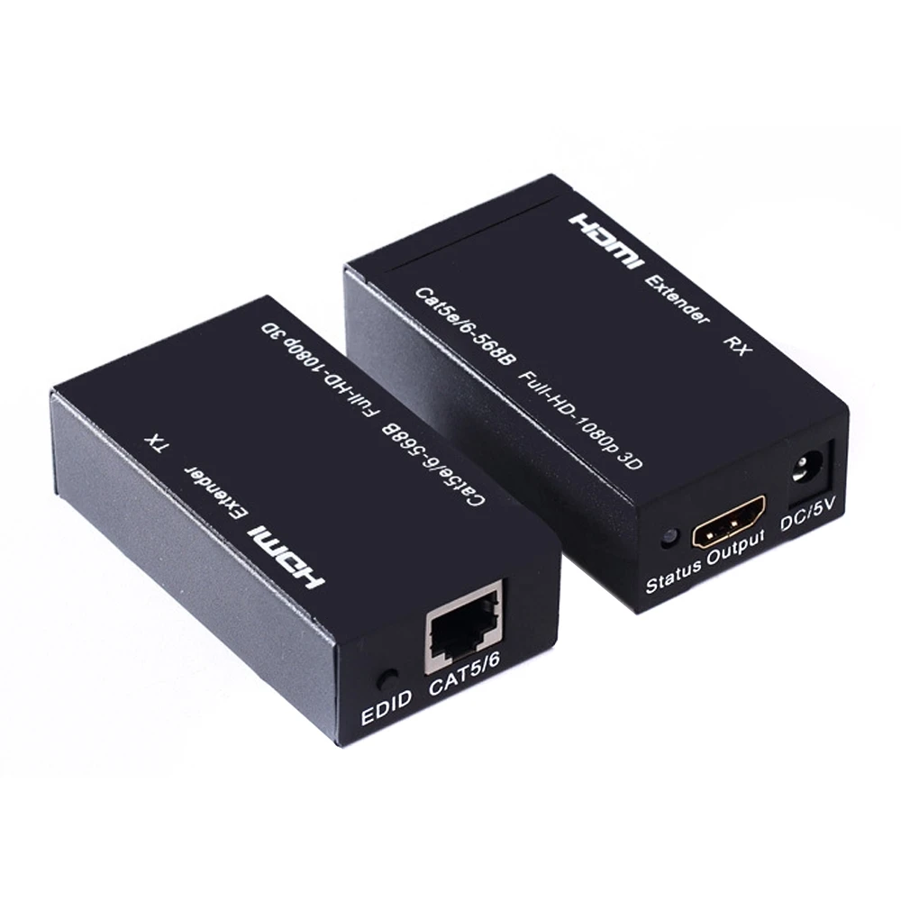 60 м HDMI удлинитель для одного кабеля Cat 6 UTP передатчик приемник ИК с кабелем RJ45 UTP|hdmi