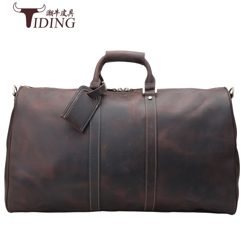 Мужская Дорожная сумка вместительная из натуральной кожи| |