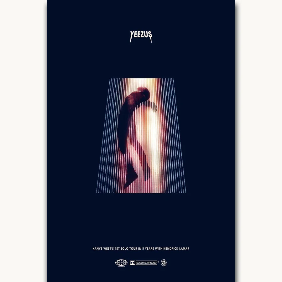 FX181 Kanye West& Kid Cudi Kids See Ghosts Hot, музыкальный альбом, плакат, искусство, Шелковый светильник, холст, современный, для дома, комнаты, настенный принт, Декор - Цвет: Design 011