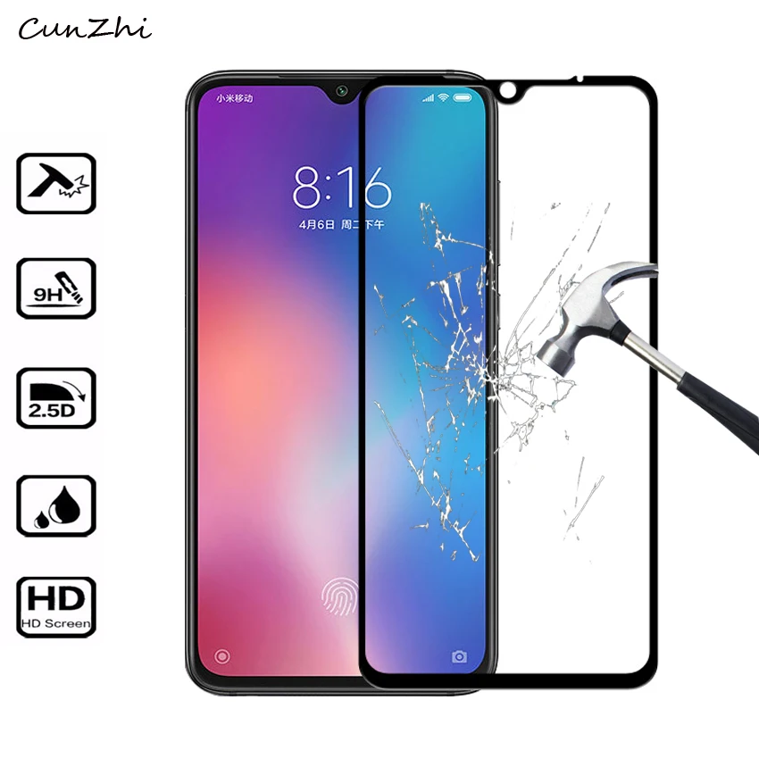 Для Xiaomi mi 9 SE полное покрытие Закаленное стекло Защитная пленка для Защитное