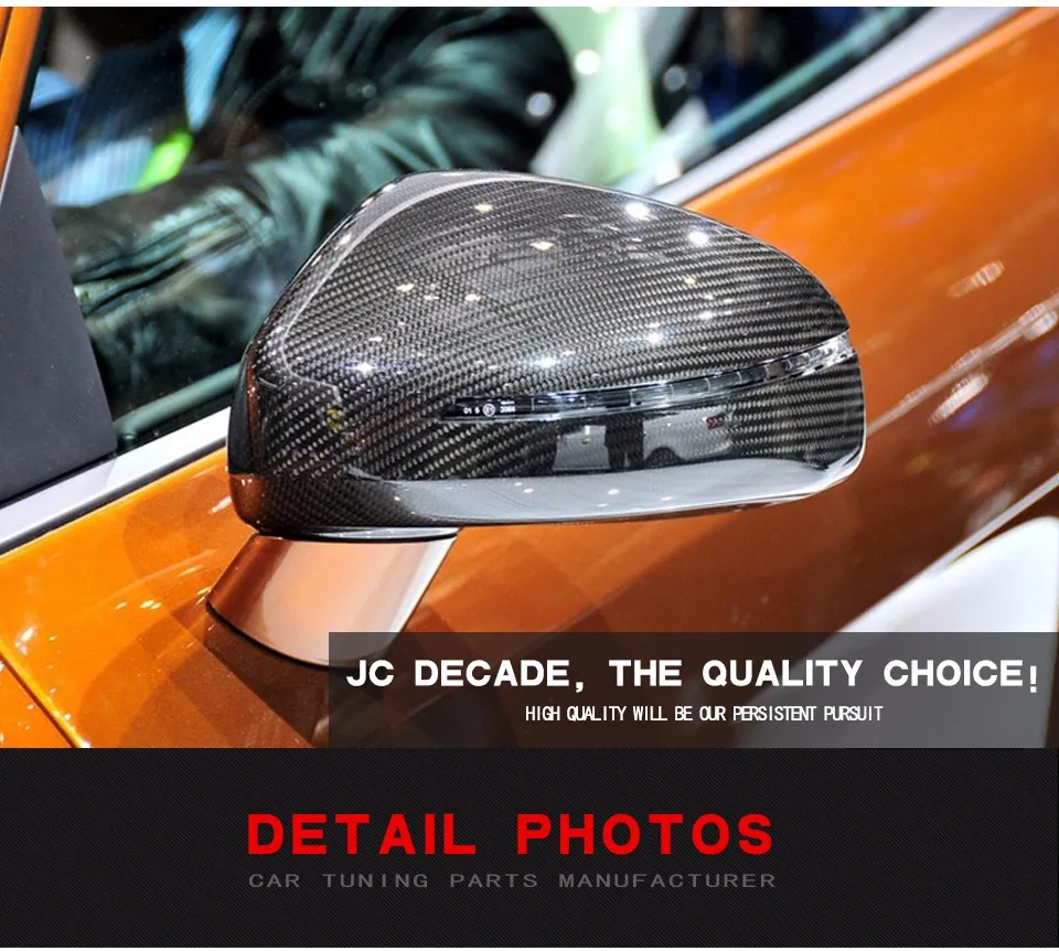 Для Audi TT TTS 8J 2008- R8 2007-2011 не углеродное волокно гоночного зеркала заднего вида Замена Стиль