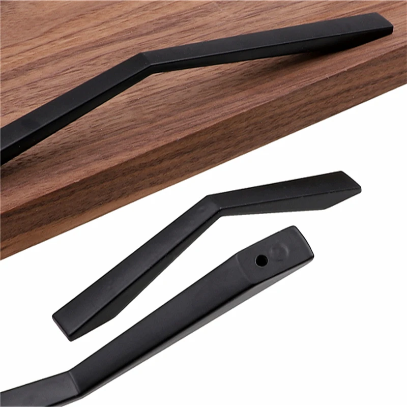 RUNBAZEF черный шкаф рукоятки, Ручки ящиков Кухня handlesblack ручки мебельная фурнитура Аксессуары дверные ручки