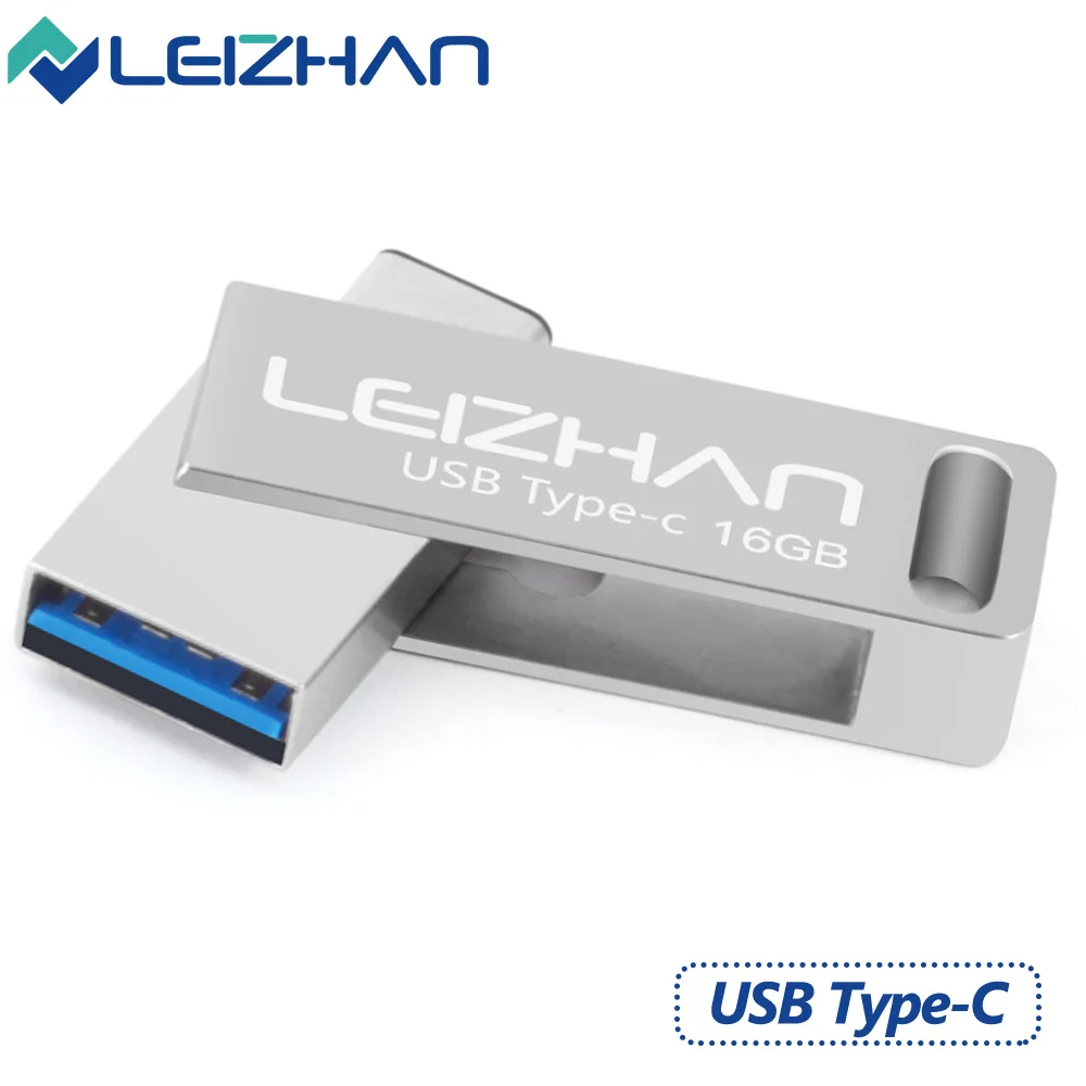 LEIZHAN скачок привод 32GB Тип C флеш накопитель USB 3 0 USBC флэш 64 Гб смартфон 16 usbc ключ|USB