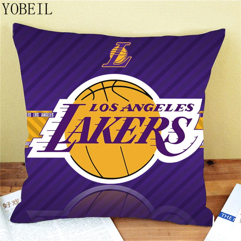 Баскетбольная команда НБА Лейкерс ракеты хлопок белье наволочка кафе наволочки