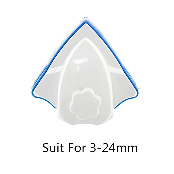 Suit For 3-24MM Регулируемая Магнитная стеклянная щетка для чистки моющих окон для стеклянного аквариума магнитные щетки стеклоочистителя для 5-35 мм 3-24 мм стекла - Цвет: Suit For 3-24MM