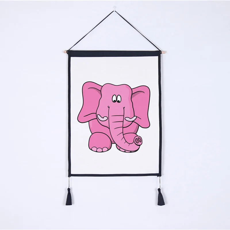 

Creative Hanging Painting for Dining Room Wall Decoration Classic Elephant Design Digital Canvas Printing Paint Wall Art Picture