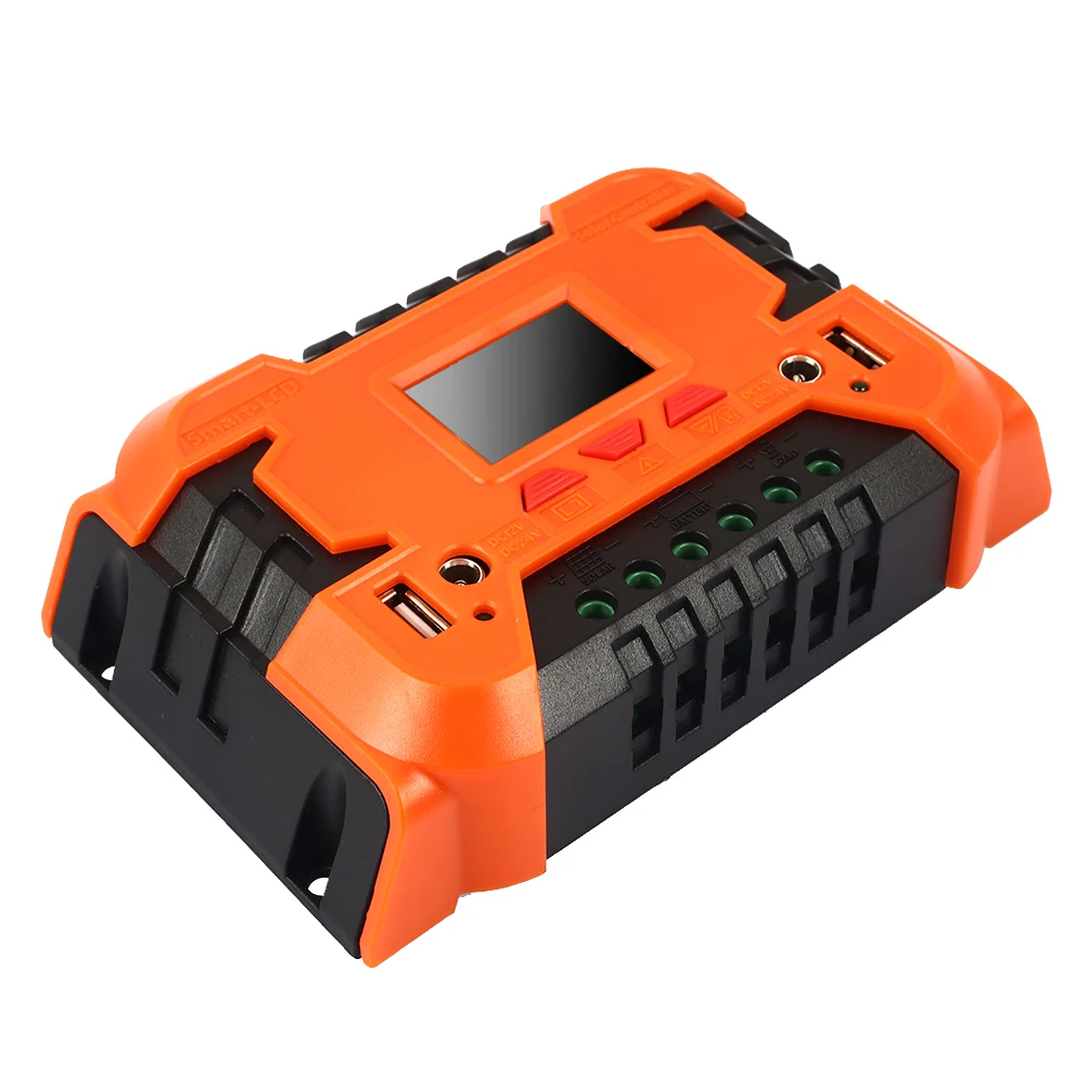 Vehemo 10A 20A ШИМ Солнечный контроллер заряда энергии солнечной батареи Регулятор