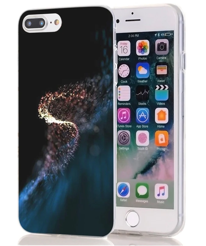 ТПУ Роскошный для iPhone 7 8 Plus 6 S Мягкий чехол Дизайн Мраморный перо X XS XR Max телефона