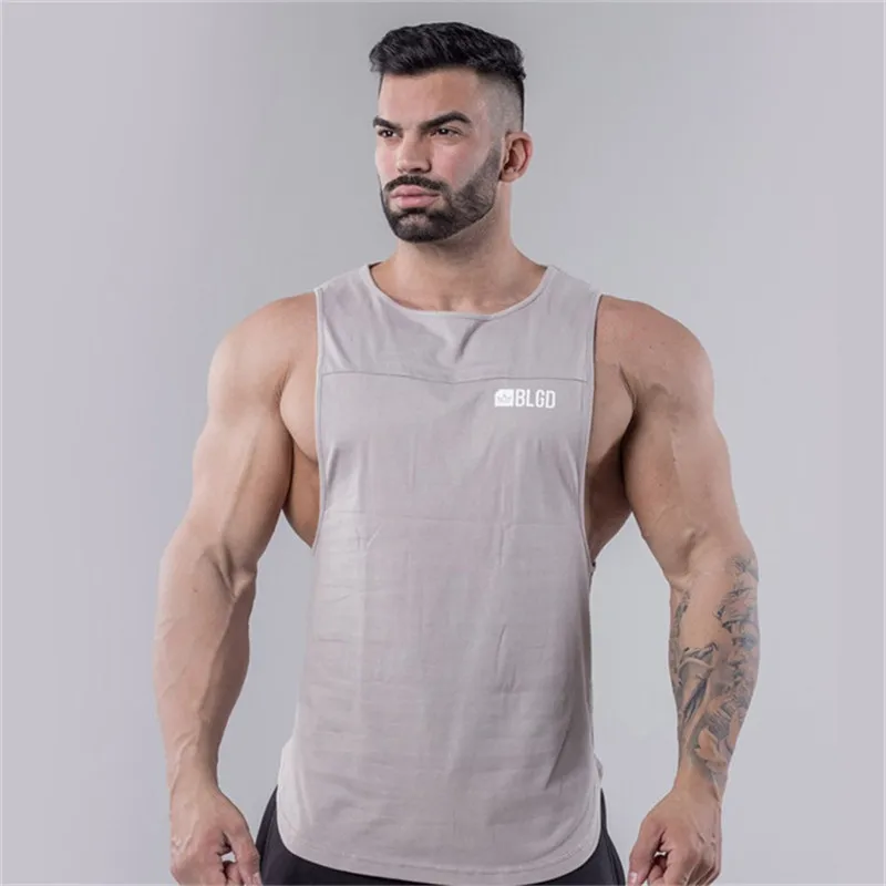 GYMLOCKER Летняя мода для тренажерных залов бренд singlet canotte Бодибилдинг Стрингер