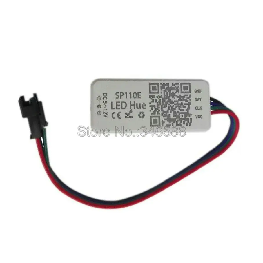SP110E Bluetooth контроллер пикселей 1024 для DC5V DC12V WS2811 WS2812 SK6812 RGB RGBW APA102 WS2801 цветная