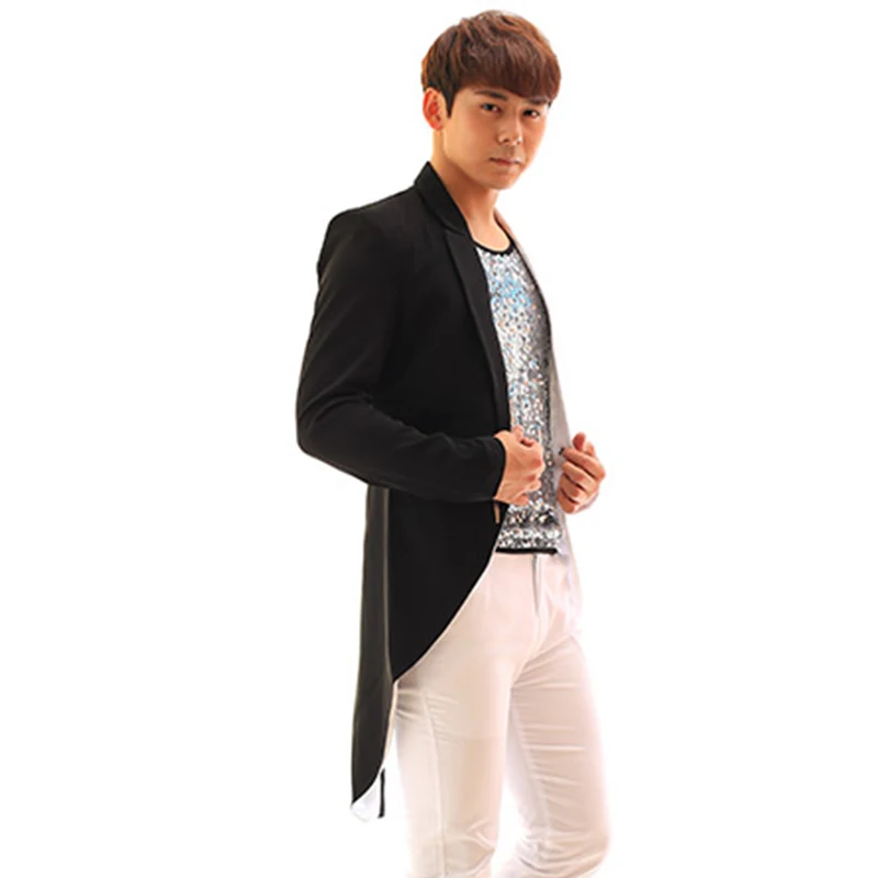 Джазовый танец костюмы смокинг Одежда Мужской ночные вечерние клуб бар Dj Ds