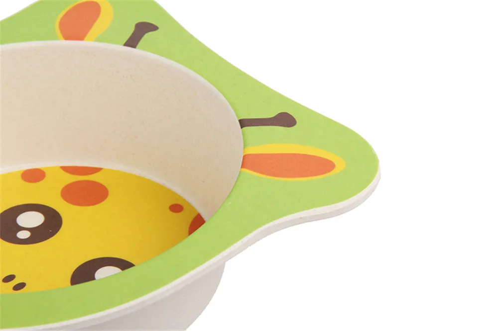 Детская столовая посуда миска тарелка ложка Вилка чашка из пяти частей для