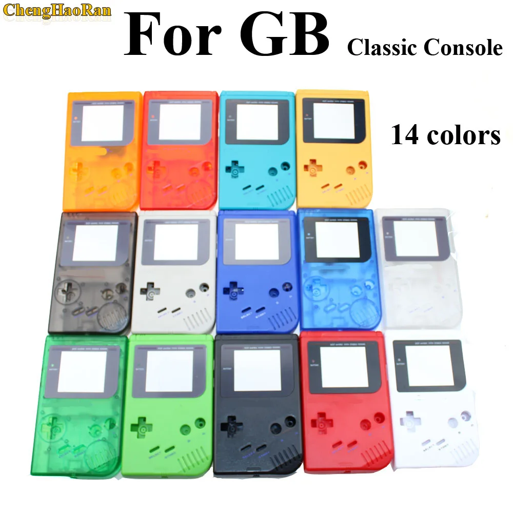 

1set 15colors available Game Replacement Case Plastic Shell Cover for GB for Gameboy Classic Console Case full housing