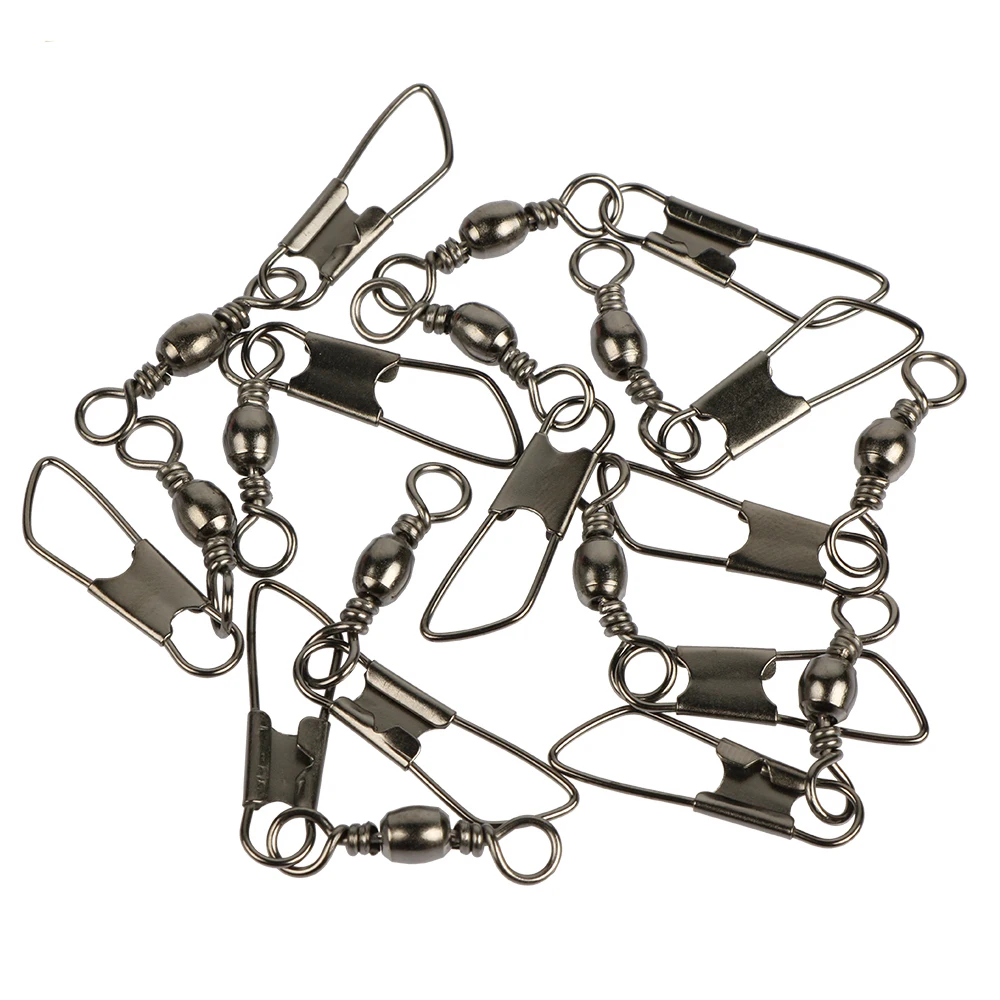 

100Pcs/Lot Carp Fishing Accessories Snap Rolling Pesca 8# Swivel Solid Ring 2.2Cm Fishing Connector Karpervissen Accessoires