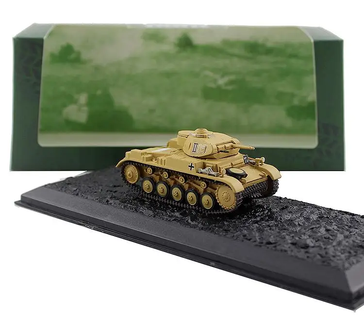 Италия Pz. Kpfw. II Ausf. F 1/72 литая под давлением модель готового танка ATLAS| |
