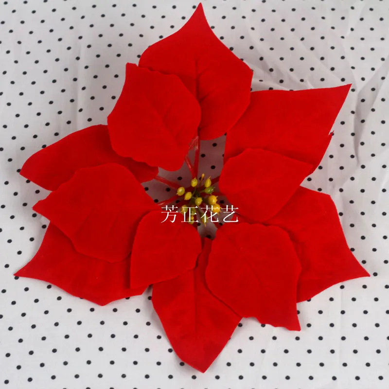 Рождественские цветы poinsettia с большим цветком 19 см искусственные реквизит для