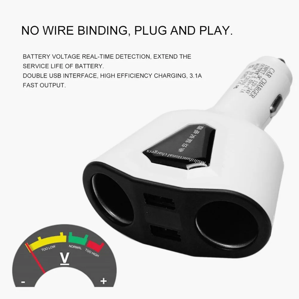 5V USB Car-Charger with LED Screen Smart Auto Car holder Adapter Charging for iPhone X 7 6 Xiaomi Huawei Mobile Phone houder | Мобильные
