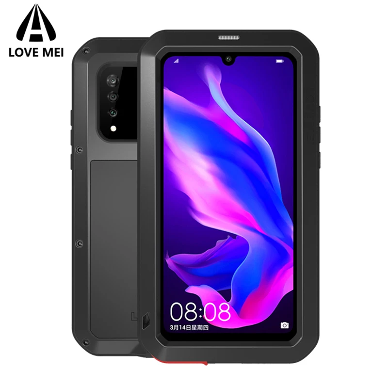 Металлический Чехол Love Mei для Huawei P30 Pro противоударный чехол телефона Lite прочный