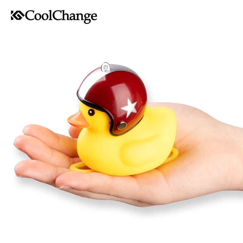 

Coolchange Bicycle Bell Broken Wind Duck Mtb Road Bike Moto Riding Light Cycling Accessories Small Yellow Duck Helmet Child Horn