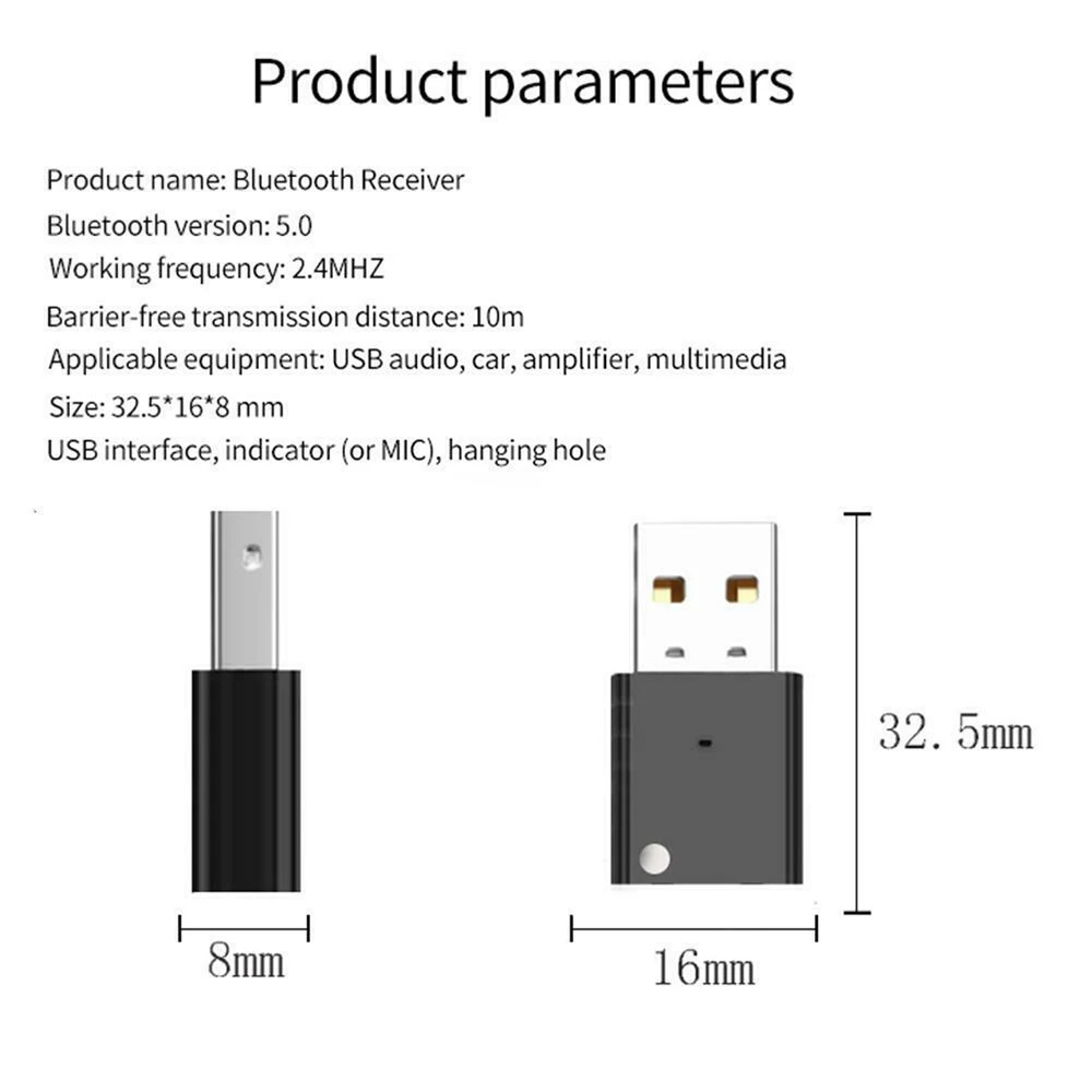 Bluetooth USB-адаптер 5 0 высокоскоростной стабилизатор автомобильный Радио сабвуфер