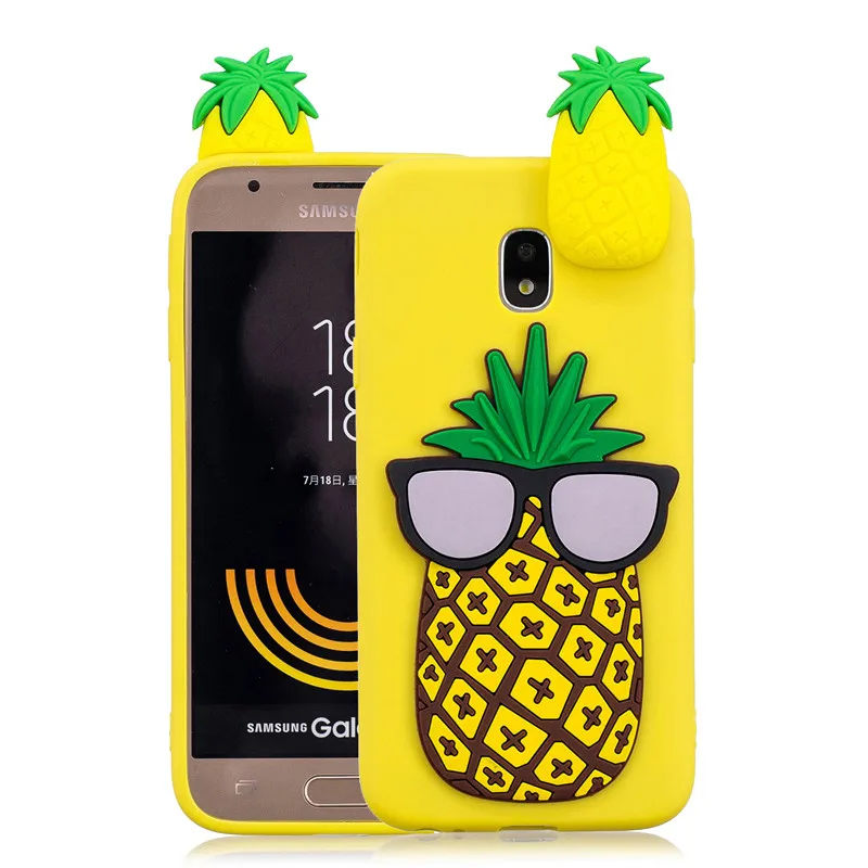 Мягкий Силиконовый ТПУ чехол для Samsung A5 2017 3D единорог панда кошка J3 J5 J7 A3 2016