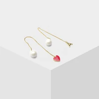 amorita boutique asymmetrical a letter earrings for love