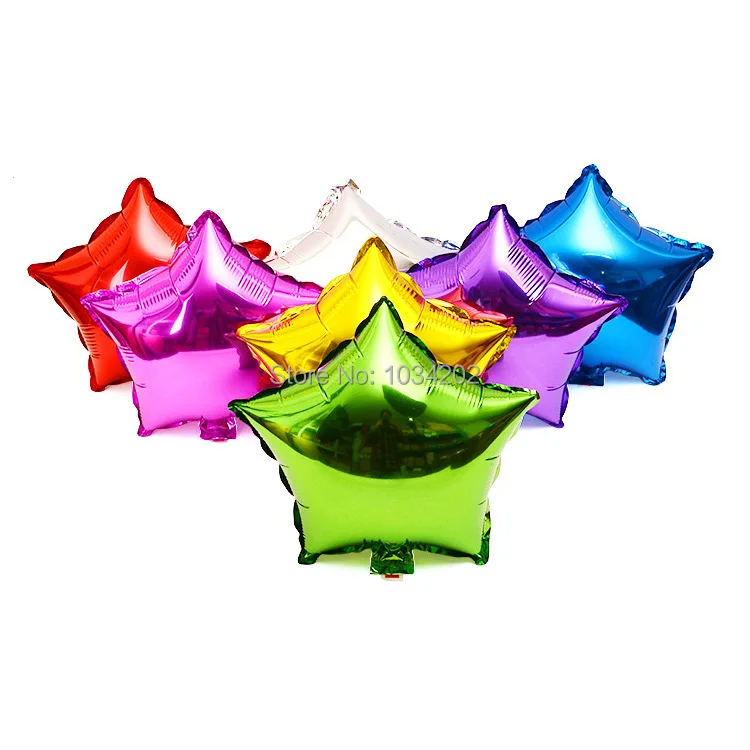 

500 pcs 18" Inch/ 45cm Foil Star Balloon - 7 Colors To Choose - Helium Metallic Wedding Free Shipping