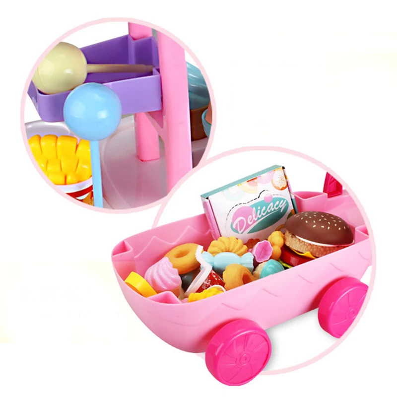 36 шт. миниатюрная тележка мороженое десерт леденец Детская кухня ролевые игры