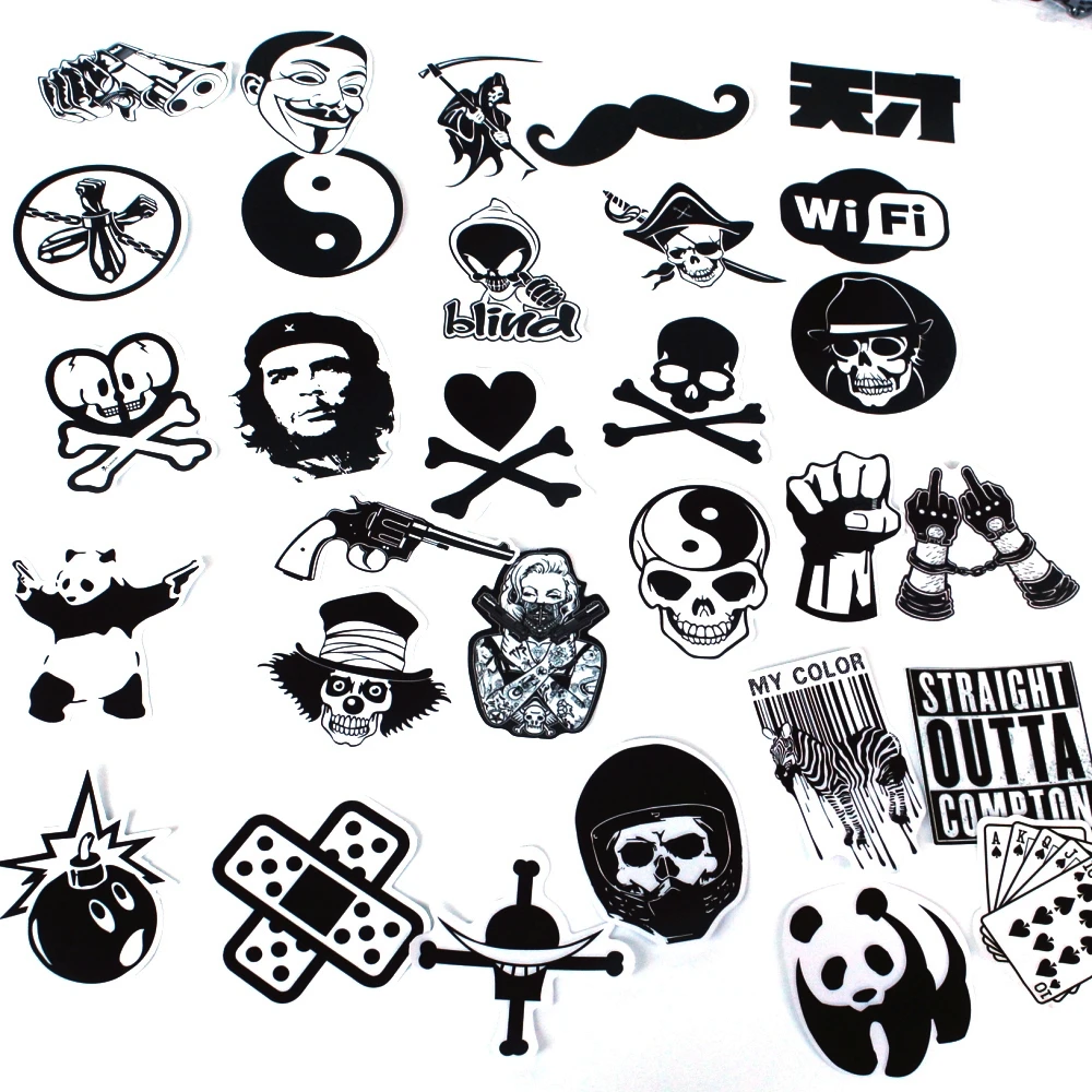 45mixed graffiti translucent sticker waterproof home decor Doodle laptop motorcycle travel case decal accessories car | Игрушки и хобби