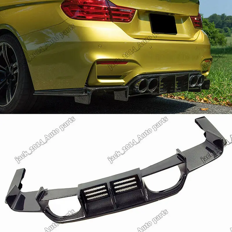 Диффузор из натурального углеродного волокна для BMW F80 M3 F82 F83 M4 губа на задний