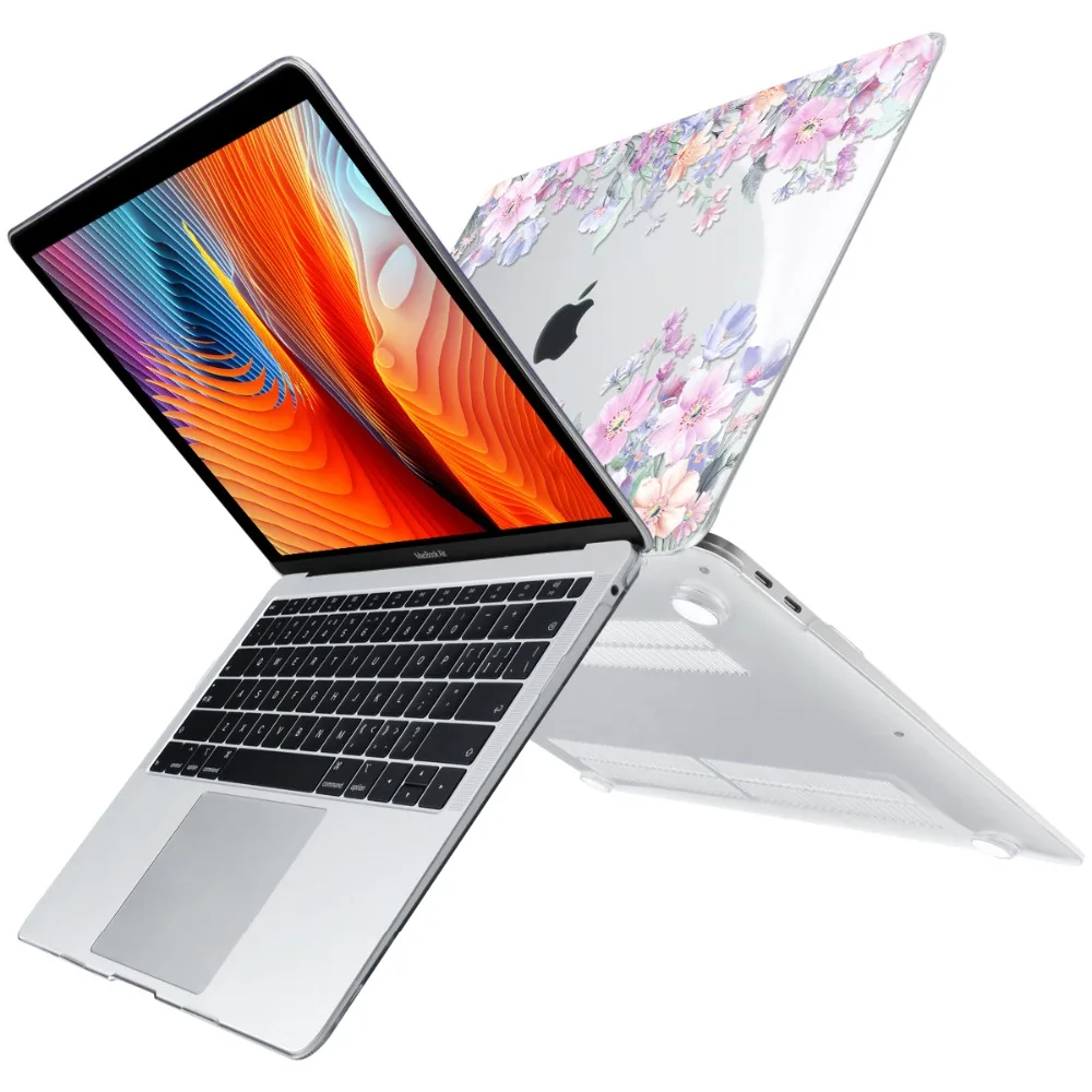 Чехол с кристаллами для 2018 Macbook Air 13 &quotA1932 милый цветочный пластиковый жесткий