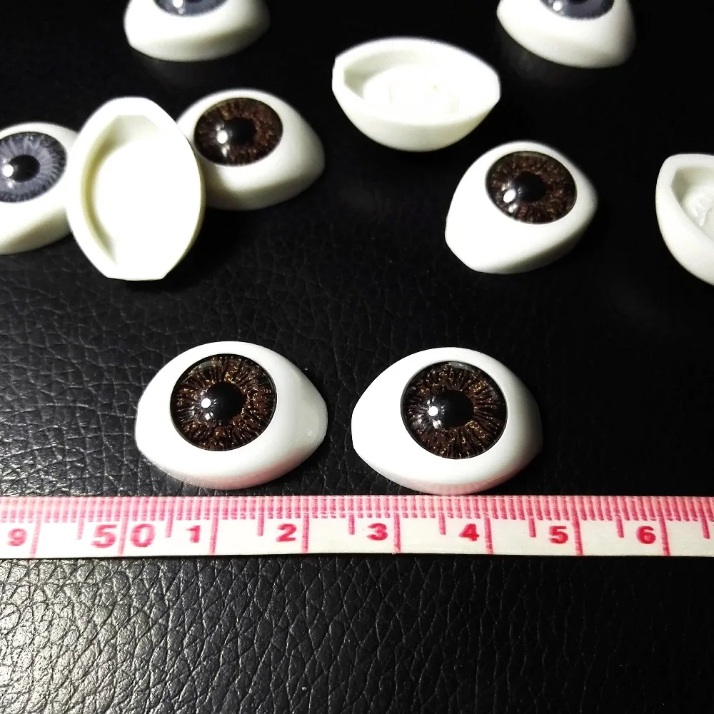 40 шт. (20 пар) полупластиковые кукольные глаза разных цветов BJD Eyes овальные куклы