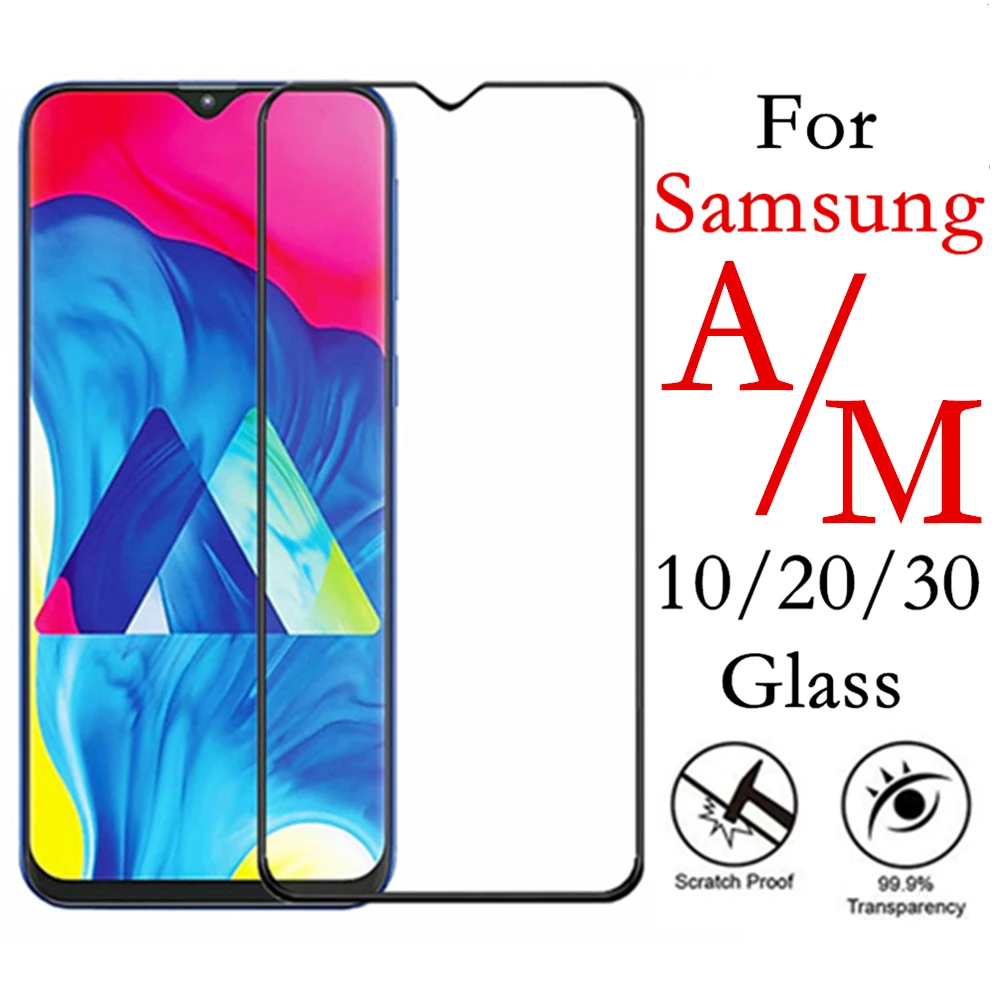 Закаленное стекло с полным покрытием для Galaxy A30 A50 A40 A70 A 50 40 30 Защита экрана Samsung M10