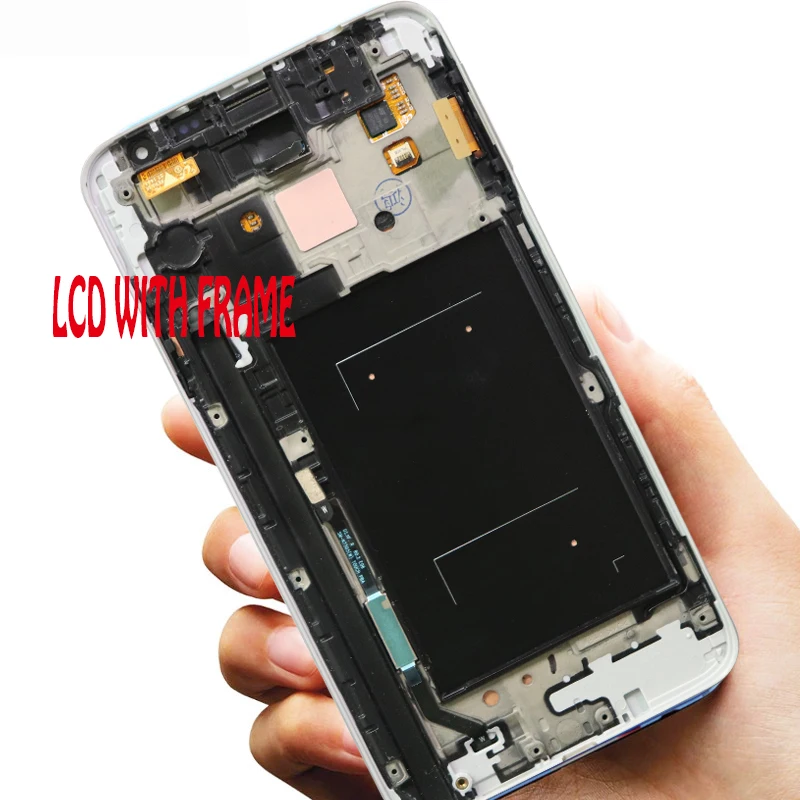 Original 5.5'' Super AMOLED LCD For SAMSUNG Galaxy Note 3 Neo Mini Lite N750 N7505 Display Touch Screen Digitizer With Frame |