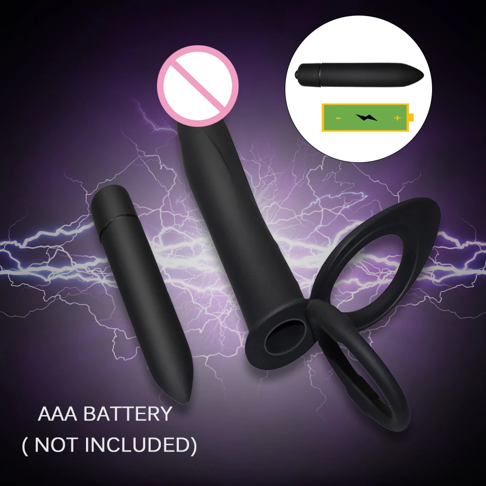 Double Penetration Vibrator dick Strap On for Man | Тематическая одежда и униформа