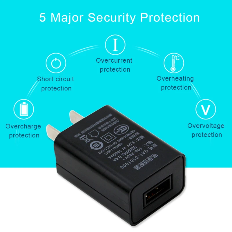 Зарядное устройство для мобильного телефона 5 в 1 а USB настенное зарядное адаптер