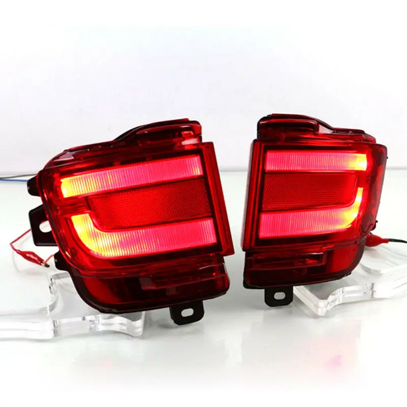 

LED Rear Bumper Reflector Fog Brake Turn Indicator Lights For Toyota Land Cruiser 2016